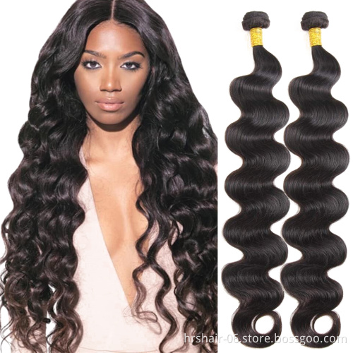 Remy hair extension factory wholesale high quality 100% raw unprocessed brazilian human hair weave bundles with lace frontal